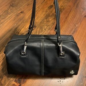 Lauren Ralph Lauren Genuine black leather handbag